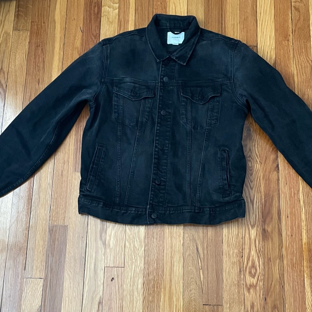 Old Navy Men's Dark Faded Denim Jacket